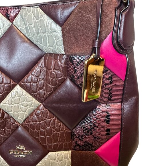 Coach Edie Shoulder Bag 31 in Mixed Materials Canyon Quilt (GUC) - Picture 5 of 12